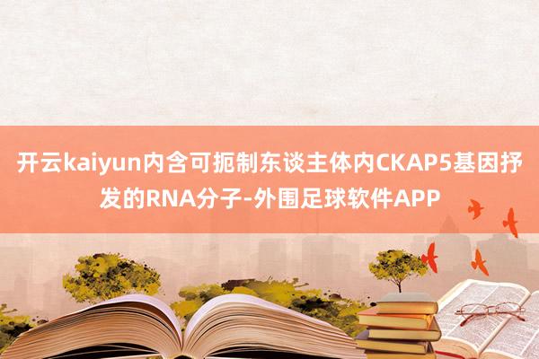 开云kaiyun内含可扼制东谈主体内CKAP5基因抒发的RNA分子-外围足球软件APP