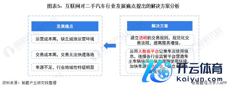 图表5：互联网对二手汽车行业发展痛点提议的处理决策分析