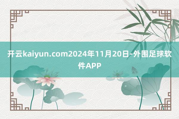 开云kaiyun.com2024年11月20日-外围足球软件APP