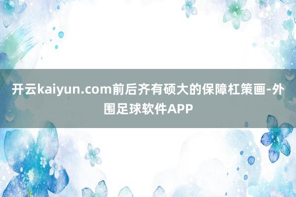 开云kaiyun.com前后齐有硕大的保障杠策画-外围足球软件APP