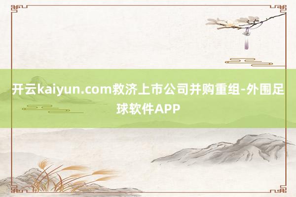 开云kaiyun.com救济上市公司并购重组-外围足球软件APP