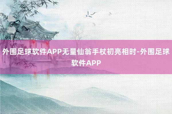 外围足球软件APP无量仙翁手杖初亮相时-外围足球软件APP